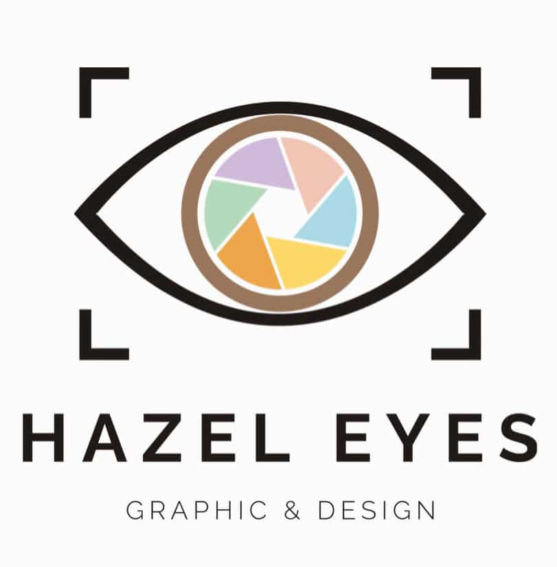 logo "Hazel EYES" Graphic & Design